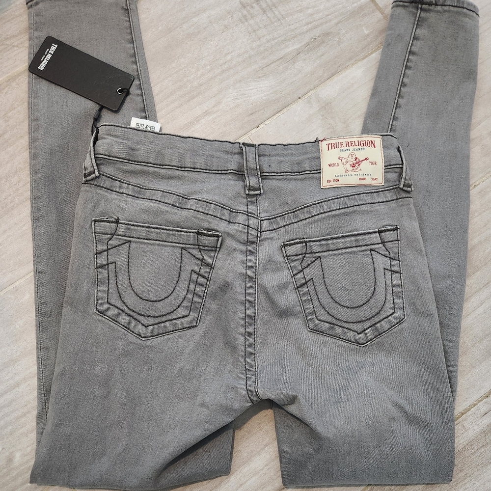True Religion Grey Wash Jeans